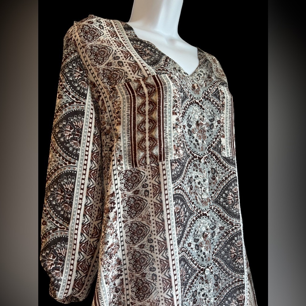 BKE BOHO PRINT BLOUSE - Picture 2 of 4